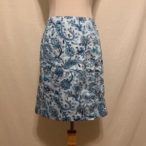 vintage paisley mini skirt